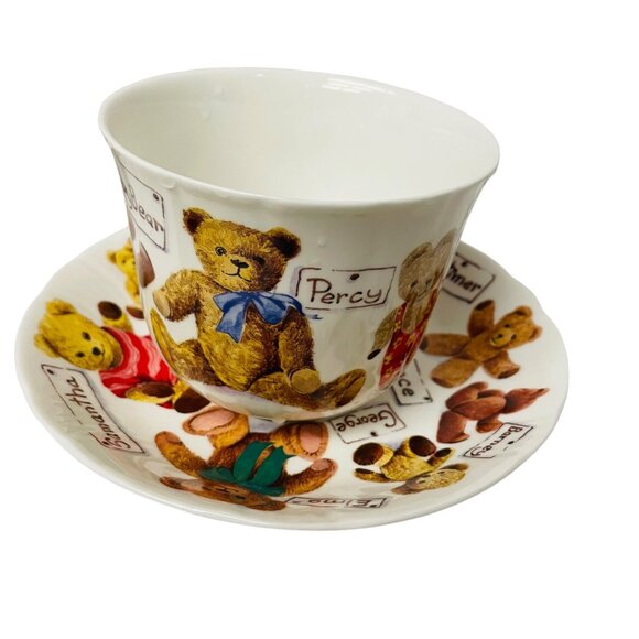 Roy Kirkham My Favorite Teddies Bears Fine Bone China Cup & Saucer Set 4" x 4 1/ - Picture 3 of 11
